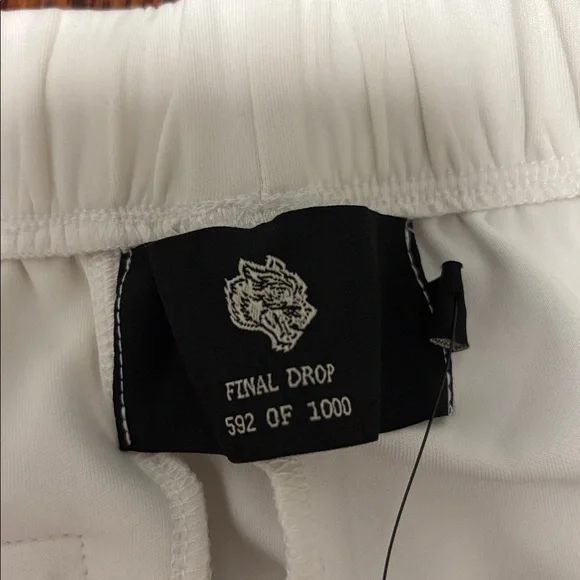 Darc Sport Cream/ Black Stripes Track Pants Size: Large - Picture 6 of 9